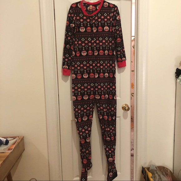 Women’s Fuzzy Own Onesie with Slipper Feet - Picture 1 of 4